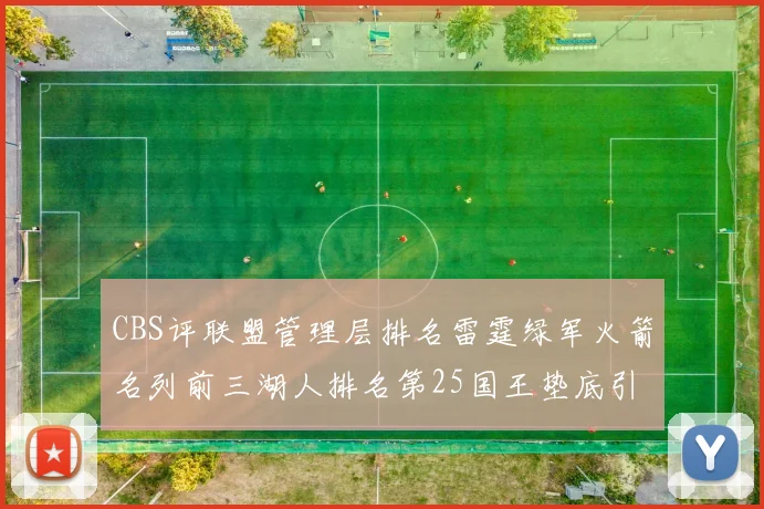CBS评联盟管理层排名雷霆绿军火箭名列前三湖人排名第25国王垫底引发热议