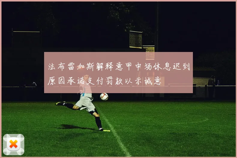 法布雷加斯解释意甲中场休息迟到原因承诺支付罚款以示诚意